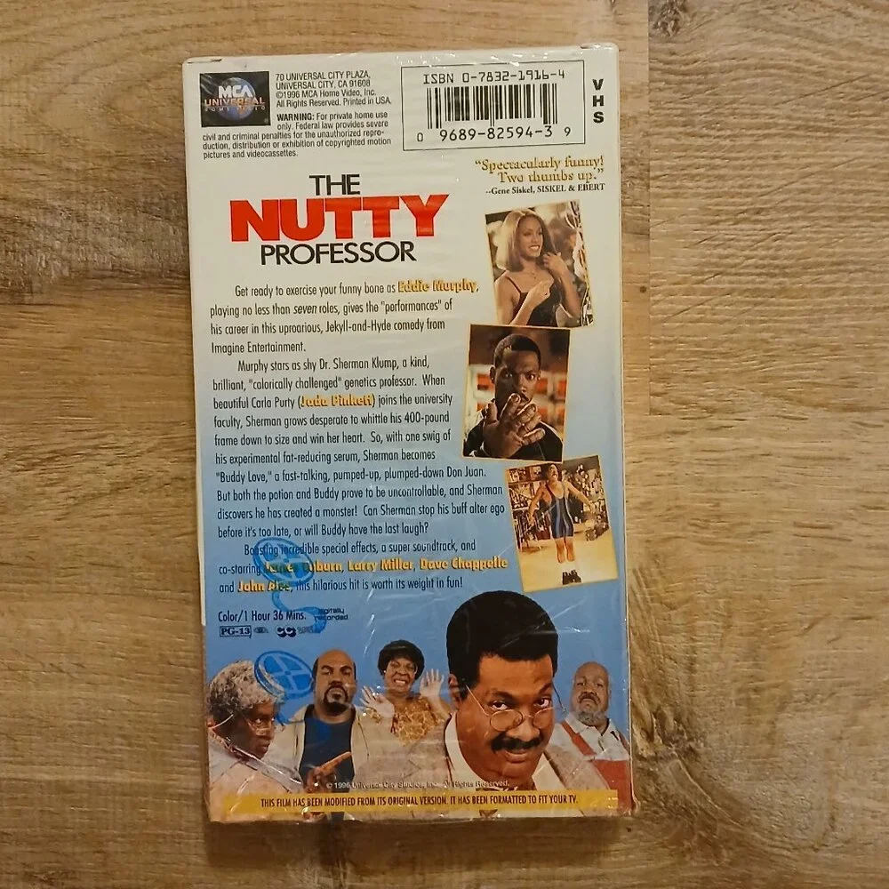 The Nutty Professor VHS - Eddie Murphy